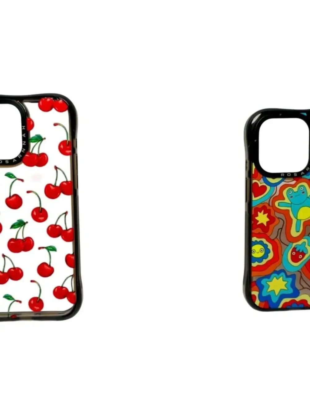 Rosarnnah Colorful and Cherry Print Phone Cases for iPhone